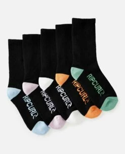 School Crew Sock - 5 Pack Boy's