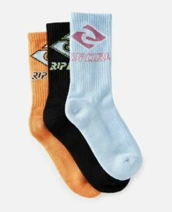 Boys Diamond Crew Sock - 3 Pack