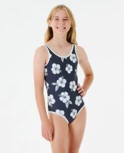 Desert Wave One Piece Swim Suit - Girl's (8-14 Years)