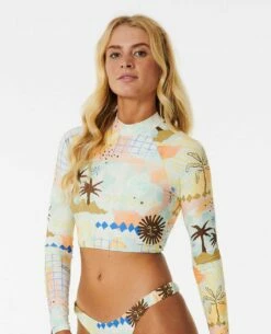 Sun Club Cropped Rash Guard