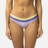 Sunrise Stripe Cheeky Coverage Hipster Bikini Bottom