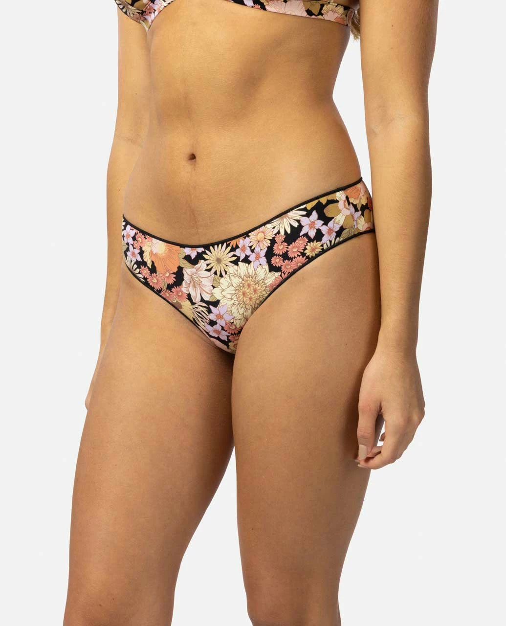 Mystic Floral Cheeky Coverage Hipster Bikini Bottoms - Image 3