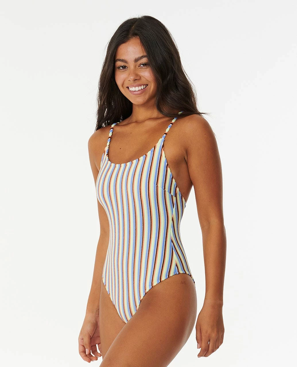 Tropics Stripe Cheeky Coverage One Piece Swimsuit - Image 3