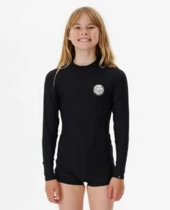 Premium Surf Long Sleeve Boyleg UV Surfsuit - Girls (8-16 Years)